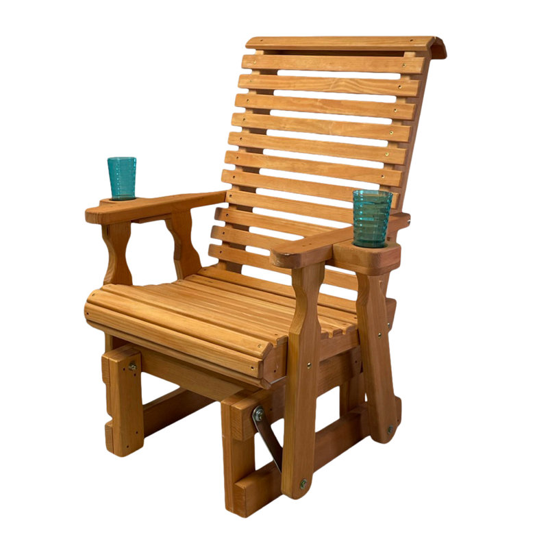 Fauteuil oscillant traité Amish Casual 600 lb, Cèdre