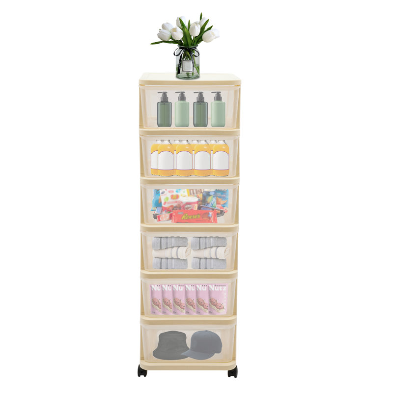 Grande armoire de rangement en plastique, Transparent