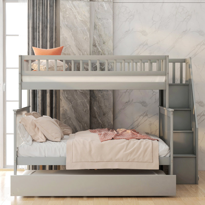 Lit de rangement Laci, Gris