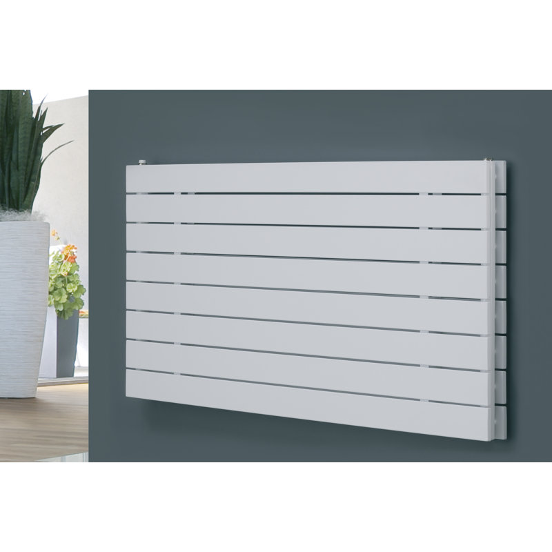 Andrew Horizontal Designer Radiator, White, 59.5 cm H x 180 cm W x 8.6 cm D