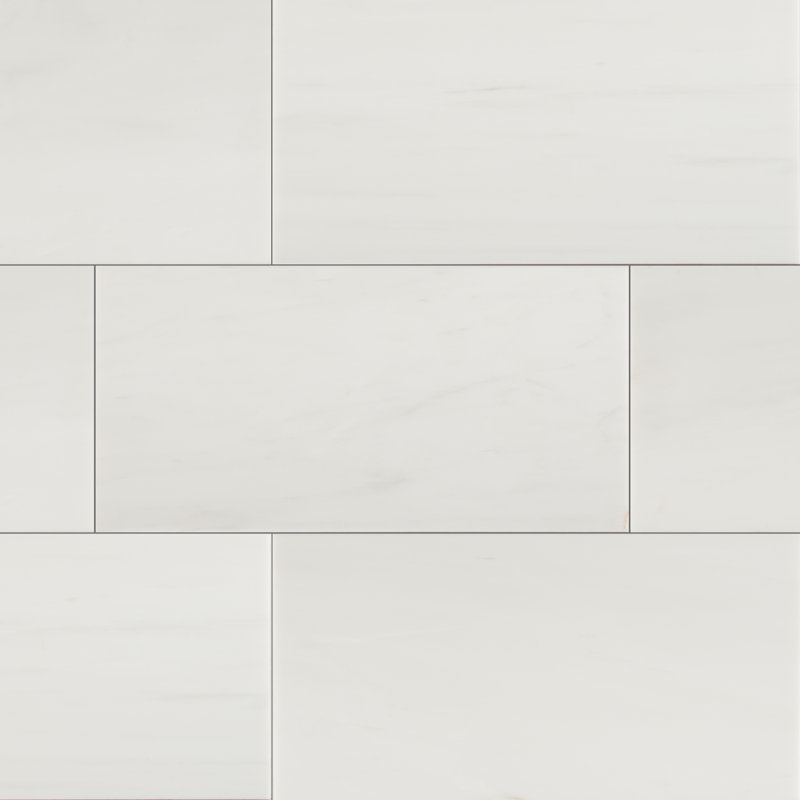 Ackland Calabria Frost 12 in. x 24 in. Polished Marble Floor and Wall Tile