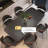 Nut-brown Rectangular Sintered Stone tabletop Dining Table-378864506