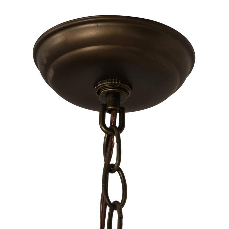 Luminaire suspendu conique unique à 2 lumières, Ambre