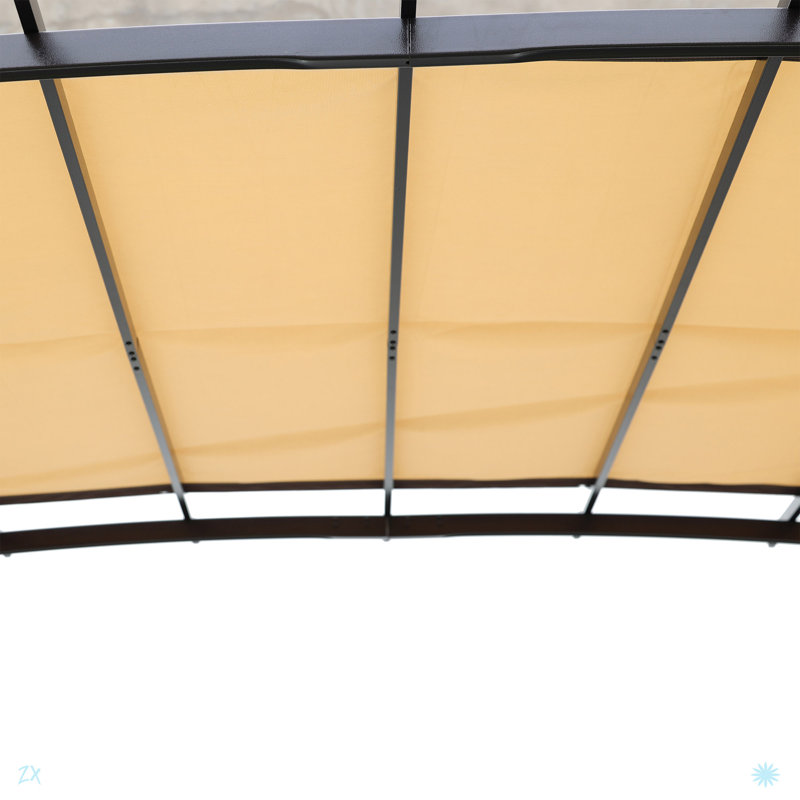Outdoor Pergola Patio Gazebo,Retractable Shade Canopy,Steel  Frame Grape Gazebo,Sunshelter Pergola For Gardens,Terraces,Backyard