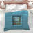 Blue Brick Wall Window Comforter-129138616