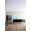 Armoire de 60 po de hauteur noire 31,5 x 16,5 - rangement fonctionnel avec base en fer élégante et deux portes pour plusieurs chambres à coucher, salon et chambre à coucher