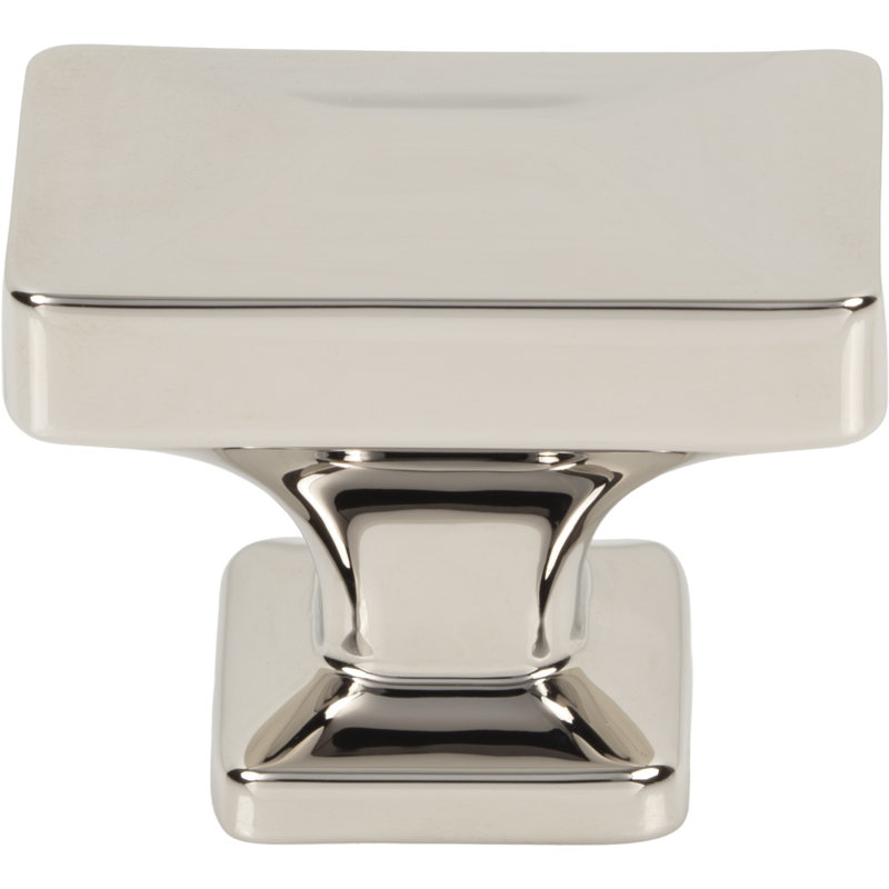 Califon 1 1/4" Length Rectangle Knob, Polished Nickel
