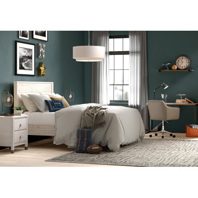 Altamirano Solid Wood Panel Bed