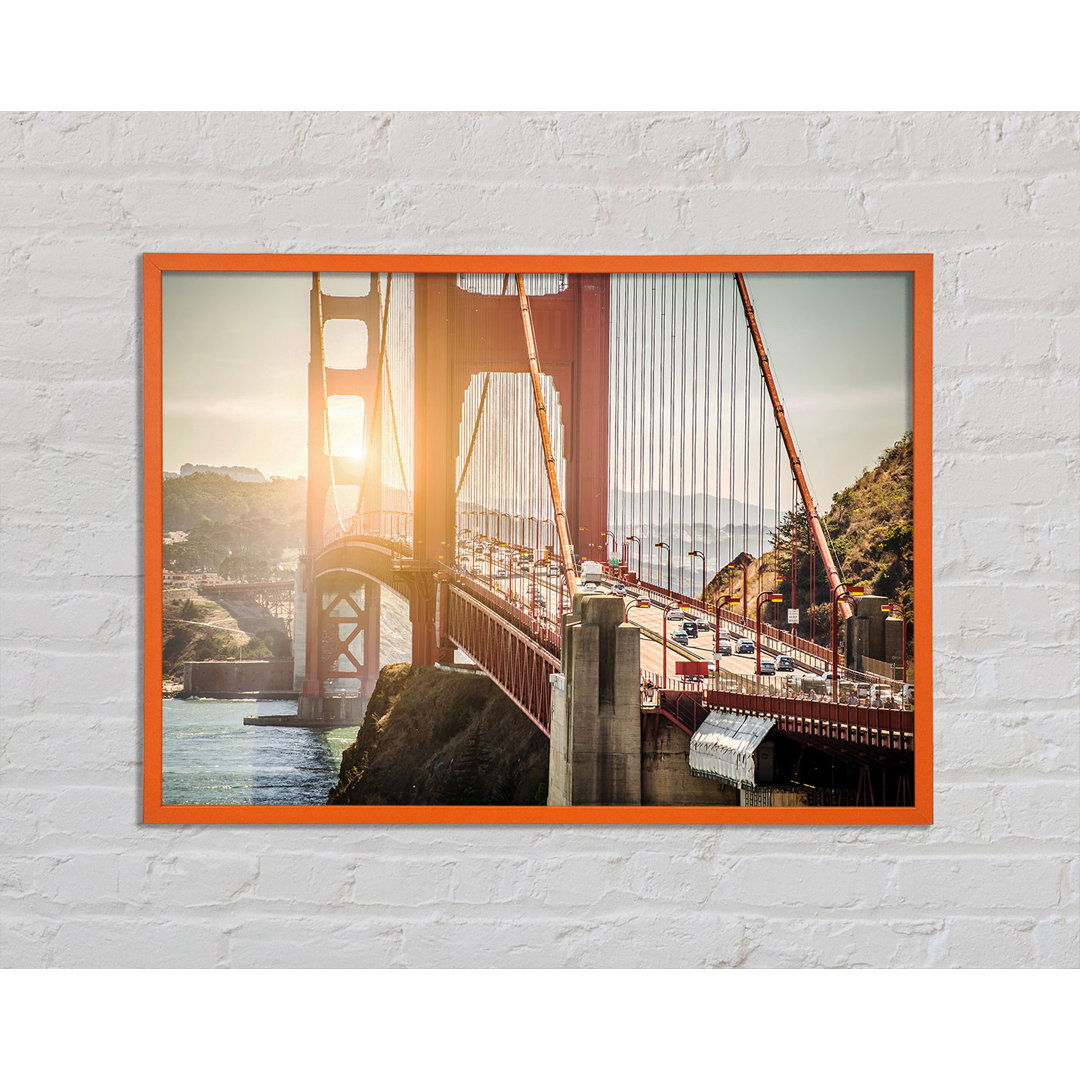 Annet Sunrise Glow Over The Golden Gate Bridge - Einzelbildrahmen Kunstdrucke