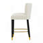 Tabouret de bar avec repose-pieds élégant et revêtement moelleux pour une expérience luxueuse-405451203