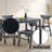 Briar 5Pcs Black Finish Rectangular Table W/ Chair Dining Set