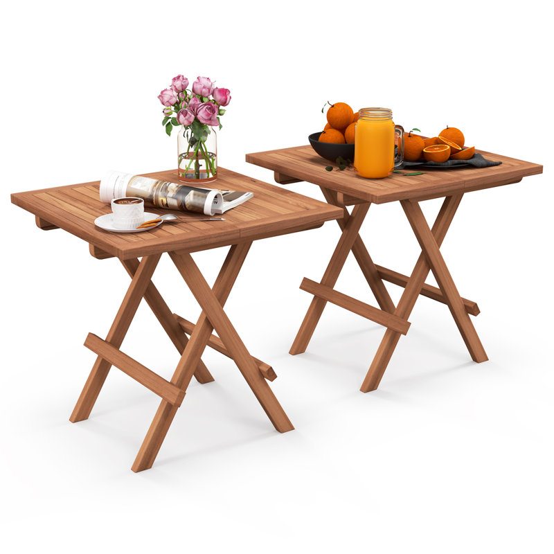 Table d'appoint d'extérieur carrée L 20 po x l 20 po Patrekur
