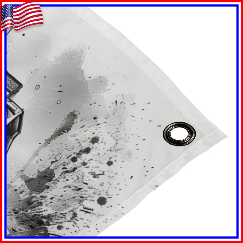 Tapisserie murale VTT - décoration murale véhicule, H 104 po x 88 avec 4 œillets