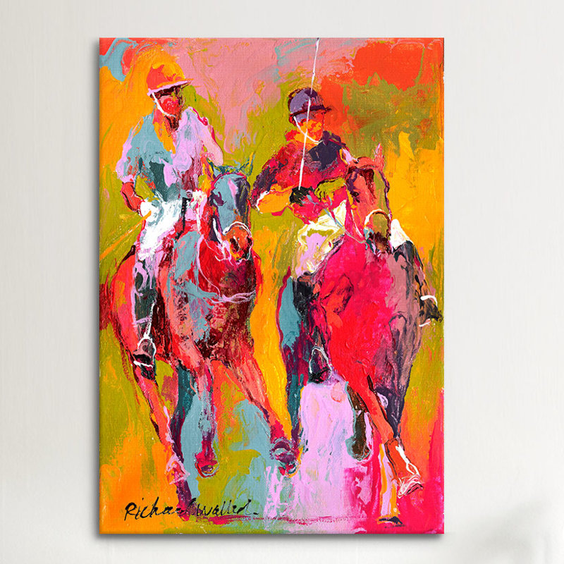 "" Polo "par Richard Wallich, reproduction d'art sur toile, H 40 po x l 26 po x P 1,5 po, Toile tendue, Pas de tapis