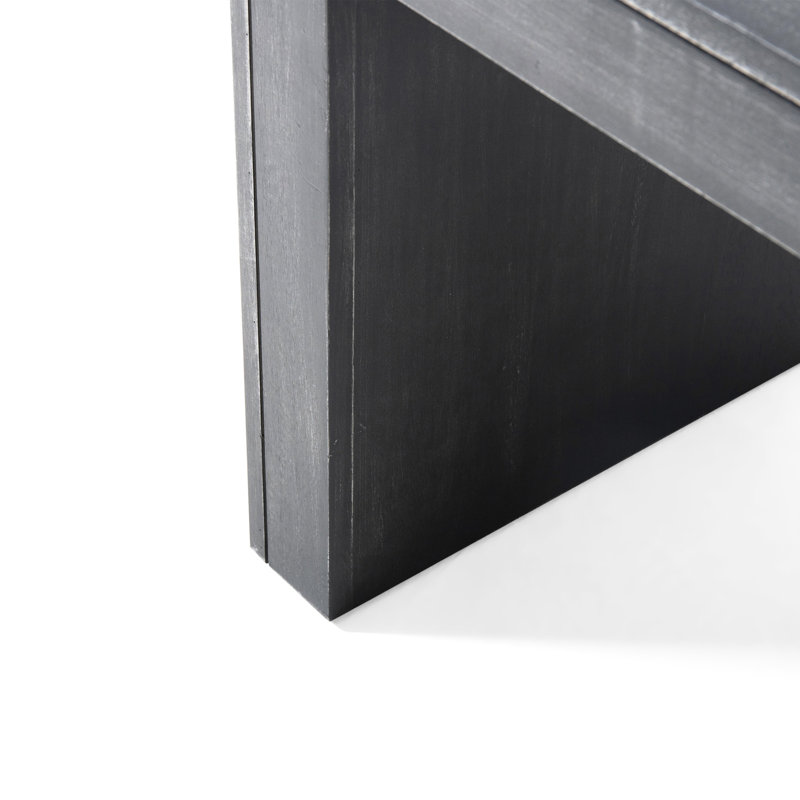 47,79 po. Long banc en bois noir, décor et polyvalent, assemblage rapide, hauteur 17,48 po, esthétique, durable et facile à installer