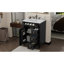 Meuble-lavabo de 24 po avec lavabo, meuble-lavabo autoportant noir avec tiroir rabattable, 3 tiroirs et armoire de rangement, bois massif et panneau de fibres à densité moyenne, comptoir de lavabo en céramique-1569027971