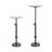 Engles Adjustable Travertine Drink Table