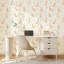 Rouleau de papier peint autocollant imperméable à l'eau et aquarelle deux lapins papillons roses-790142475-790142474