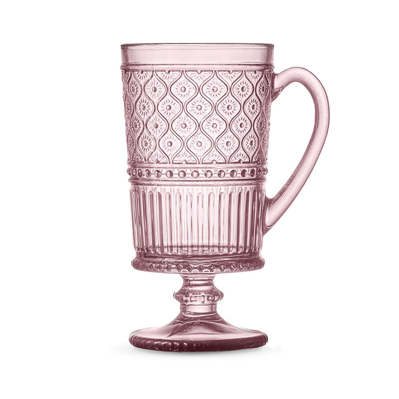 Claro Footed Coffee Mug 9 oz, Pink