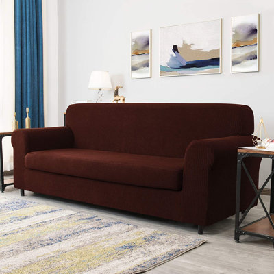 Stretch Box Cushion Sofa Slipcover with Cushion Cover