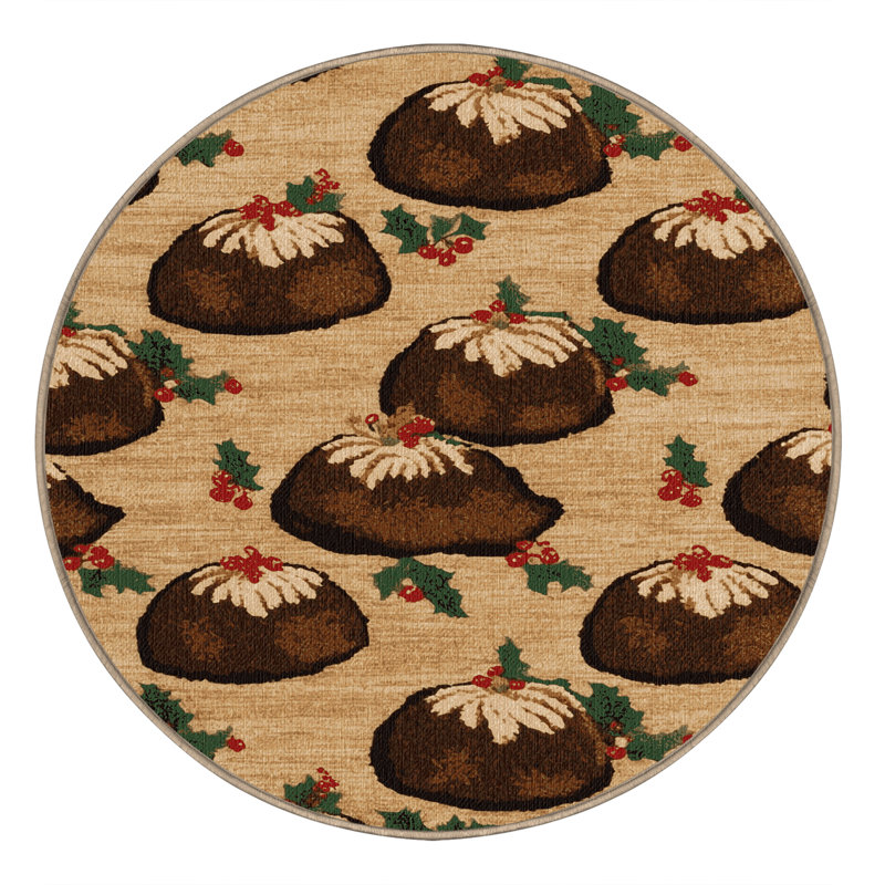  Tapis lavable avec pudding, Rond 6 pi