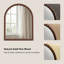 Miroir mural décoratif rond vintage en forme d'arche-159698420