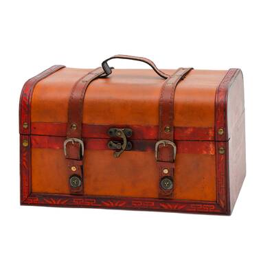  Vintiquewise(TM) Antique Pirate Treasure Chest/Box