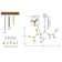 Andea 7-Lights Sputnik Modern Linear Bubble DIY Chandelier With Clear Glass Shade