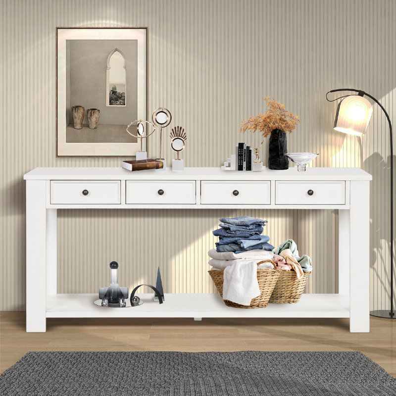 Console Keirstyn, Blanc antique