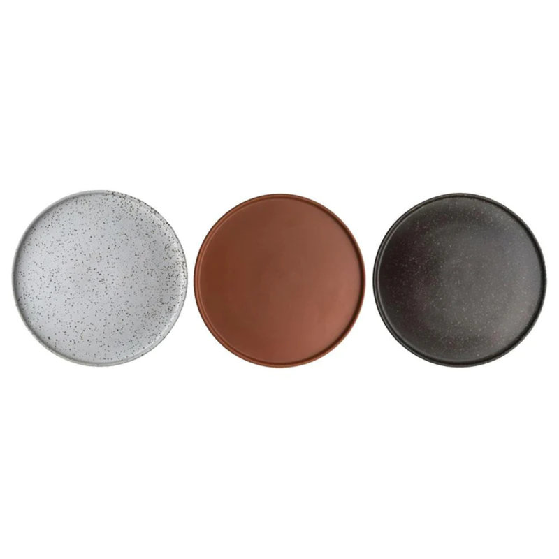 Inka Porcelain Dinner Plate, Brown
