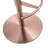 Viverette Swivel Upholstered Adjustable Height Counter Stool with Metal Frame-1024838916