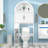 Over Toilet Storage Cabinet, Arched Doors, Adjustable Shelf-501773108