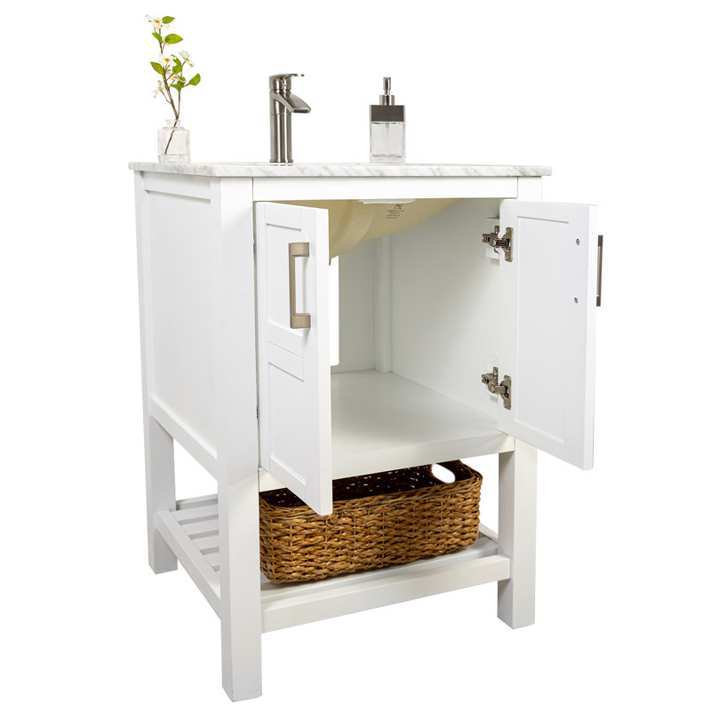Ensemble de meuble-lavabo simple 24 po Goodloe, Blanc