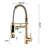 Modern Pull Down Kitchen Sink Faucet - Stainless Steel, Single Handle, Scratch And Rust , 360 Rotatable Nozzle, 1.8Gpm Commercial Degree Swivel,