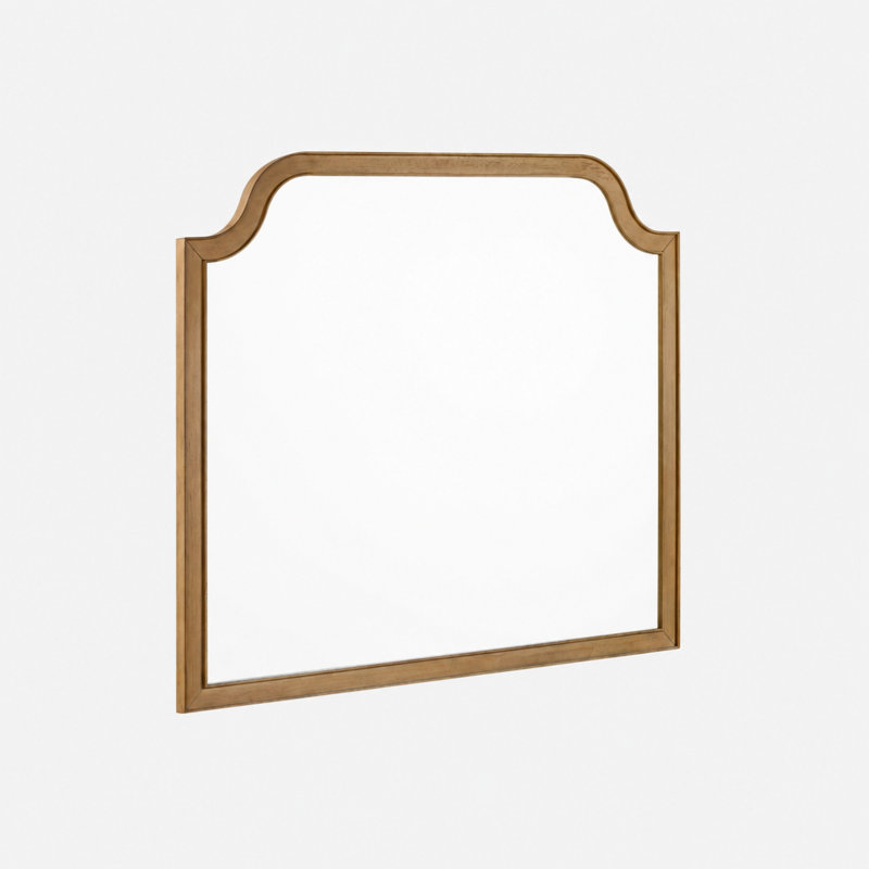 Tarrington Shaped Landscape Mirror - Cashew, Tan