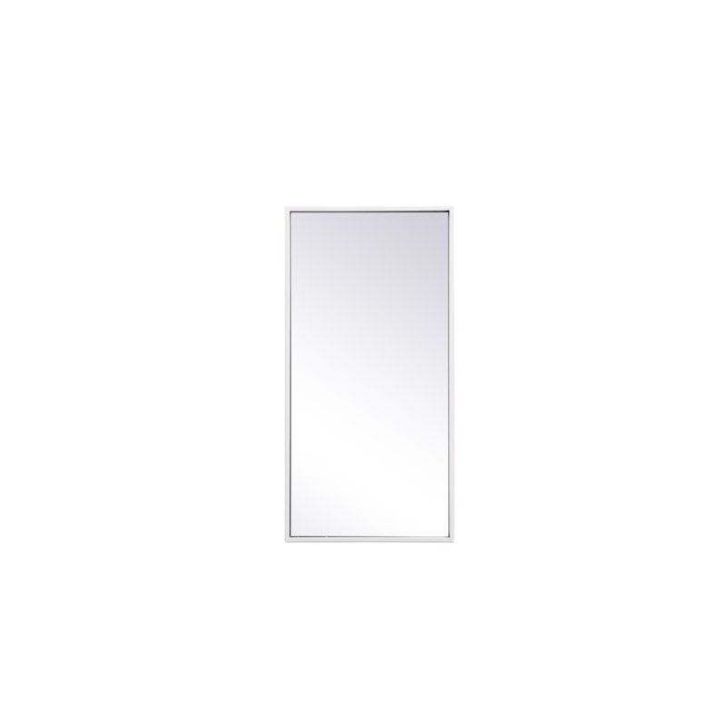 Miroir mural Sabine, 14 po x 28 po, Noir