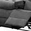 Lit confortable en chenille grise inclinable avec table rabattable et 3 fauteuils inclinables