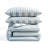 DKNY Reversible Stripe Vintage Washed Cotton Duvet Set-125249414