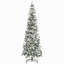 Arbre de Noël artificiel pin enneigé 7,5 pi avec des branches réalistes et 668 pointes