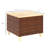 Patio End Table, Square Outdoor Accent Side Table With Natural Fir Wood Top & Legs,easy Maintenance For Backyard Poolside Lawn Courtyard Decor