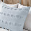 3 pièces, double / grand, pince, housse de couette, bleu, envers en microfibre, détails, - option lavable à la machine