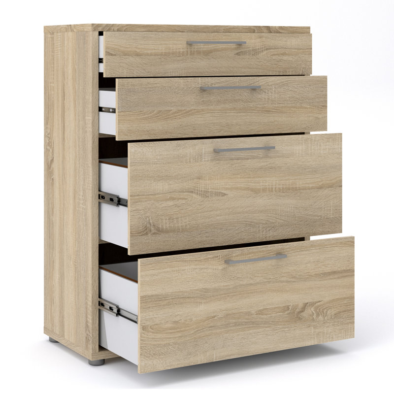 Eggen 4 Drawer 226.6cm W Chest, Oak