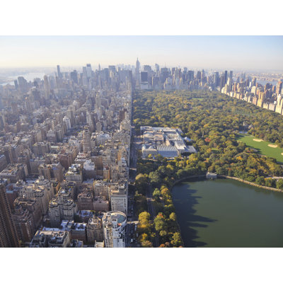 Central Park By Helicopter, New York City Print by Richard Silver