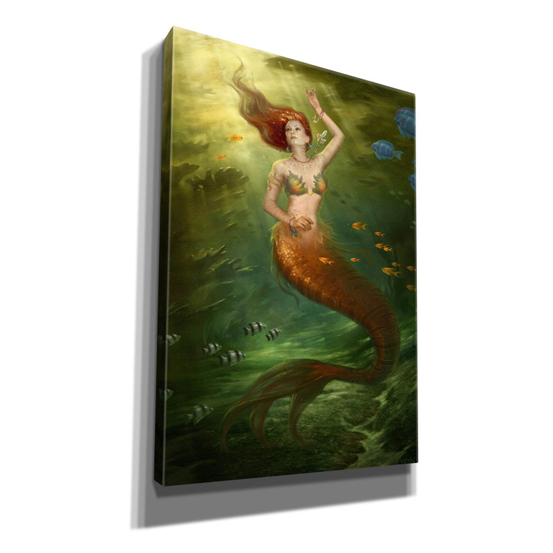 «Underneath it All» par Howard Lyon, art mural sur toile, L 18 po x H 26 po x P 0,75 po