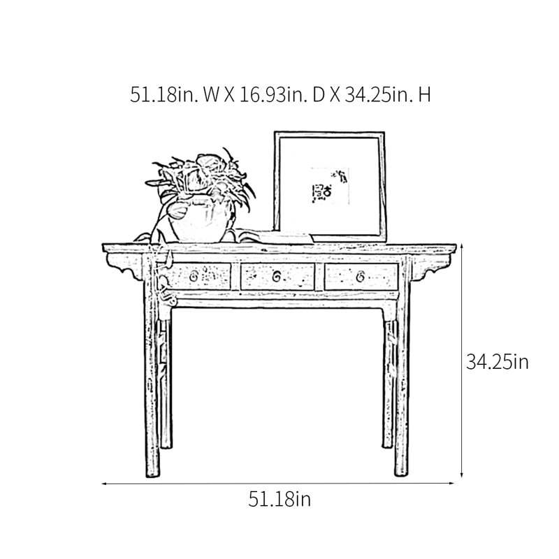 Retro Practical Console Table