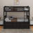 Twin Over Twin Wood Bunk Bed With Trundle And Drawers-864645502