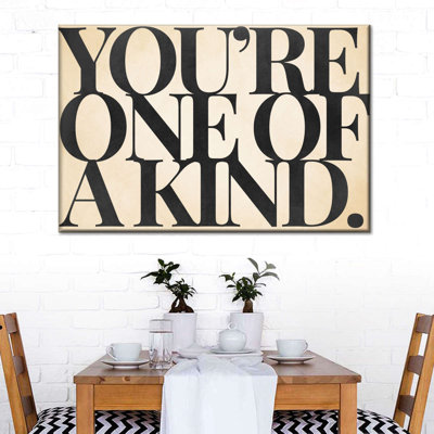 " You're One Of A Kind Typography " by Vintage Charm Collective