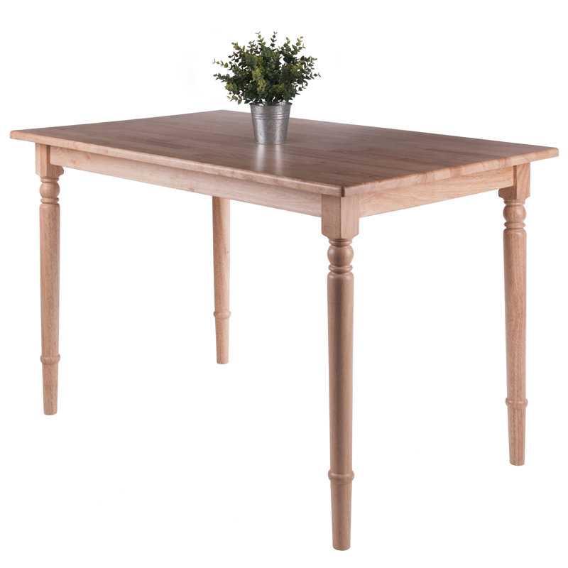 Gailann Beech Solid Wood Dining Table, Natural