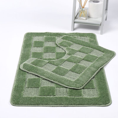Emitte Polyester Blend Non-Slip Contour Mat
