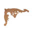 Parchemin en bois d'acanthe sculpté à la main 9 po x 6 3/4 po x 1/2 po-75104855